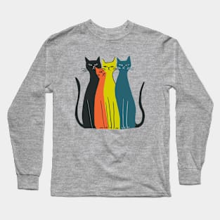 Colorful cats Long Sleeve T-Shirt